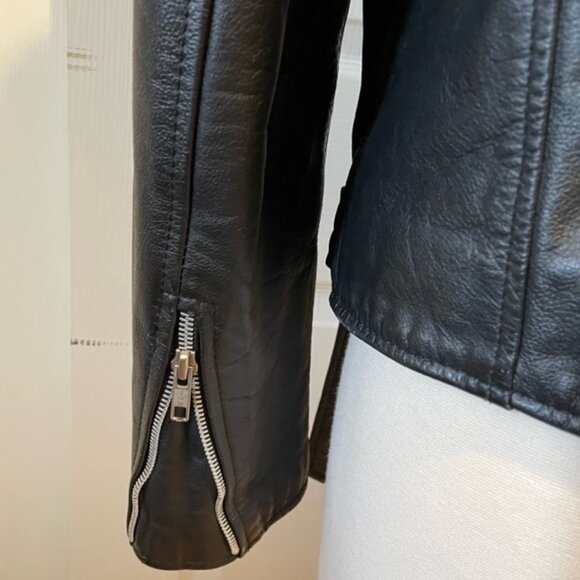 Vintage Berman's Leather 80's Motorcycle Jacket Size Small - Picture 15 of 16